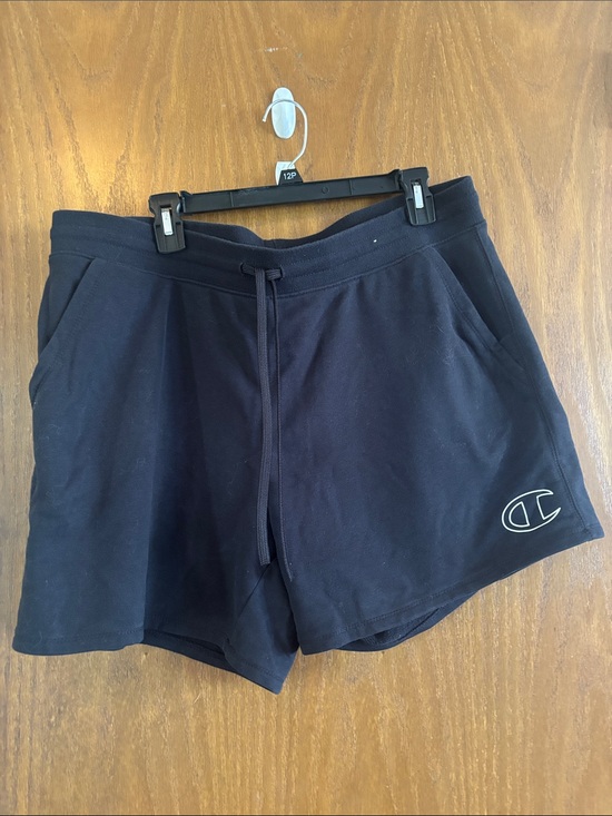 Champion Pants - Champion Navy Blue Drawstring Athletic Shorts
